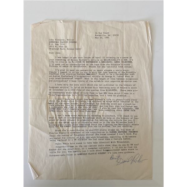 David Parker signed document