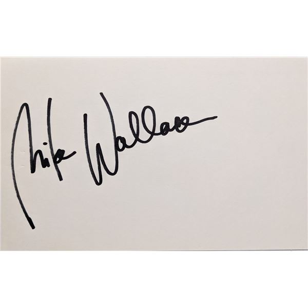 Newscaster Mike Wallace signature