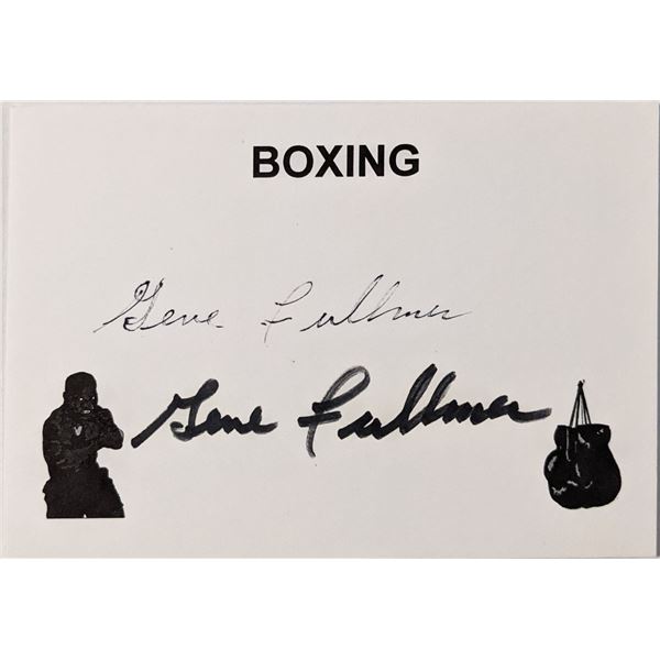 Boxing HOF Gene Fullmer autograph