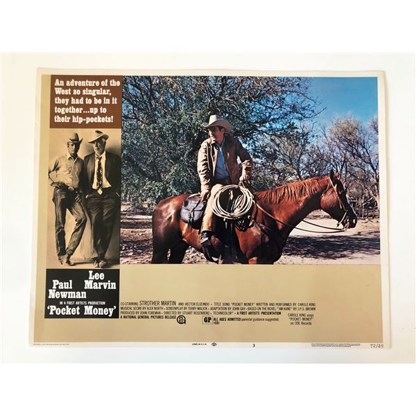Pocket Money original 1972 vintage lobby card