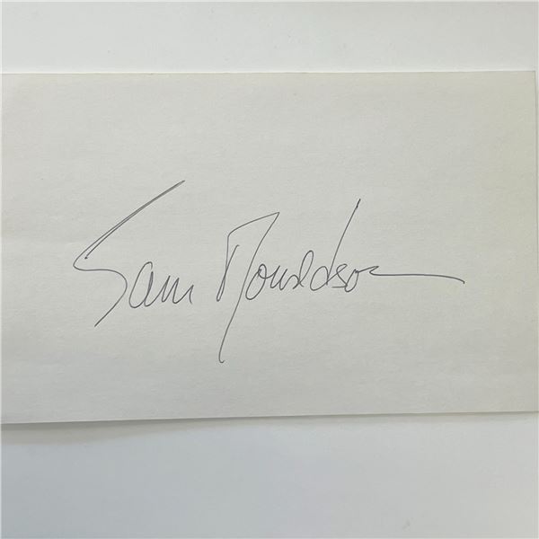 Sam Donaldson original signature