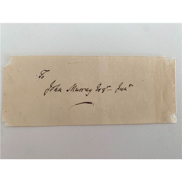 John Murray original signature