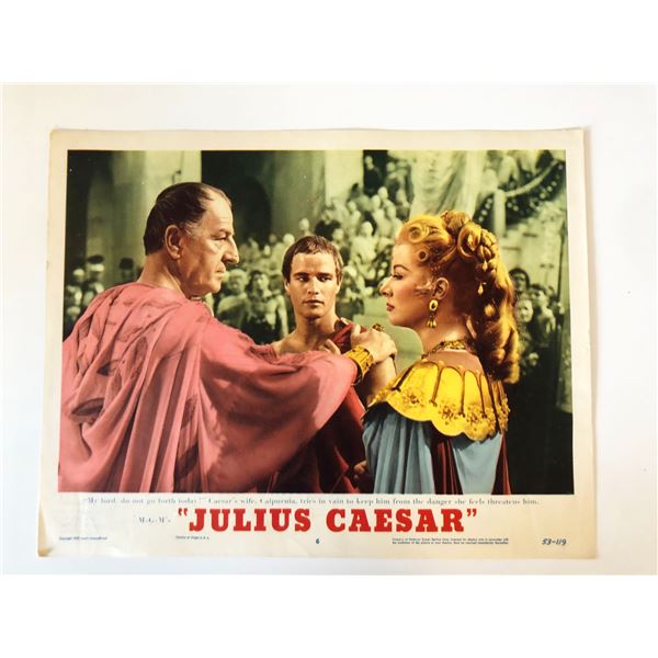 Julius Caesar original 1953 vintage lobby card