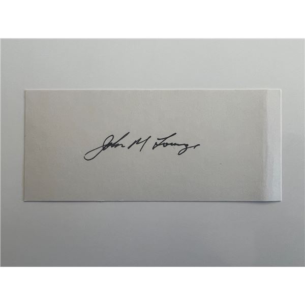 John M. Lounge original signature