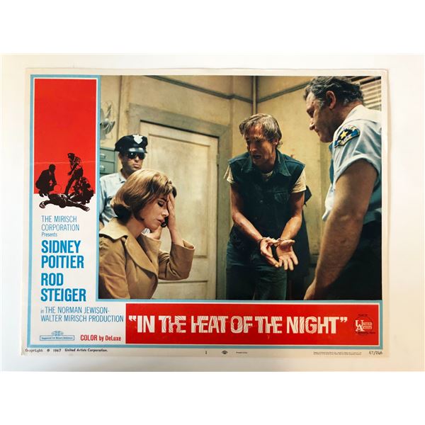 In the Heat of the Night original 1967 vintage lobby card