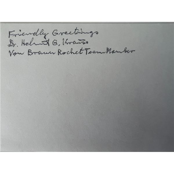 Dr. Herbert G. Krause original signature