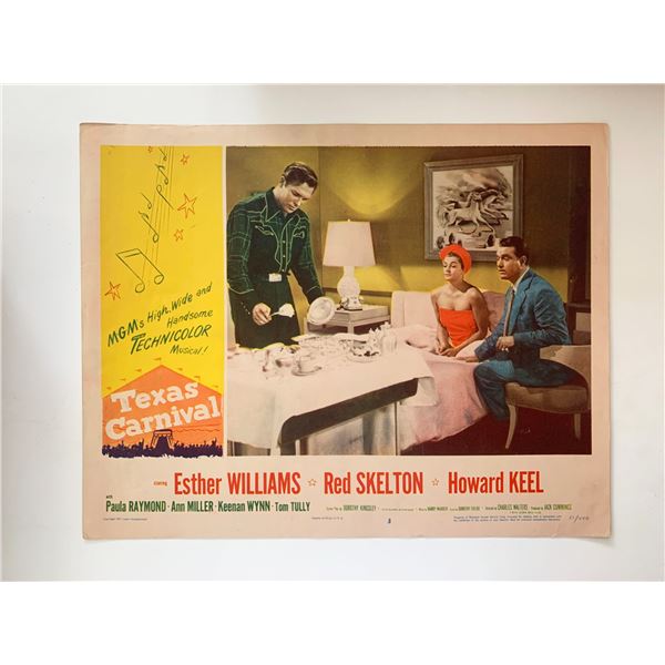 Texas Carnival original 1951 vintage lobby card
