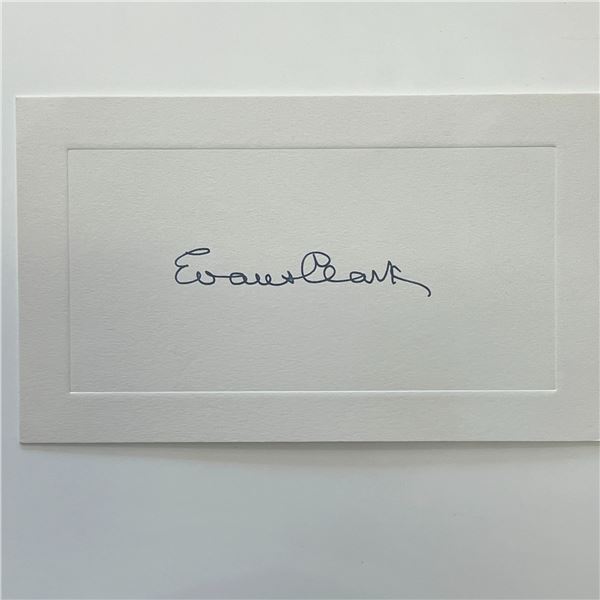 Evans Clark original signature