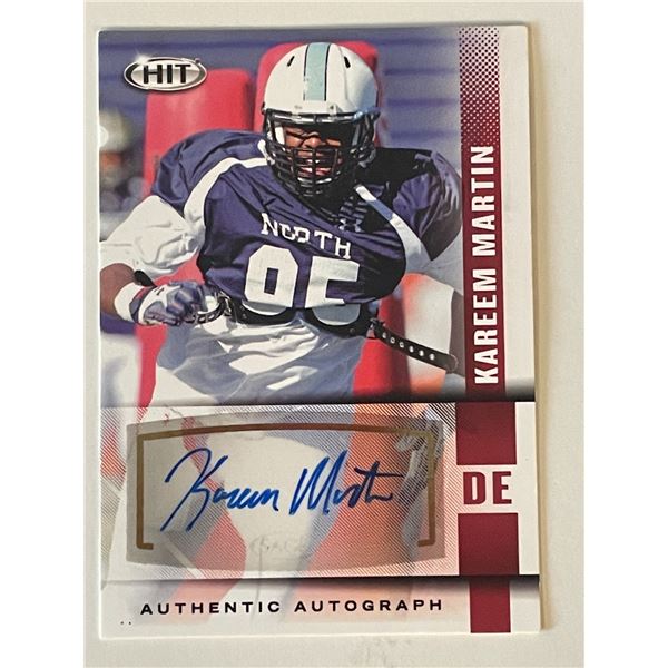 North Carolina Tar Heels Kareem Martin signed 2014 Sage Hit #A42 trading card