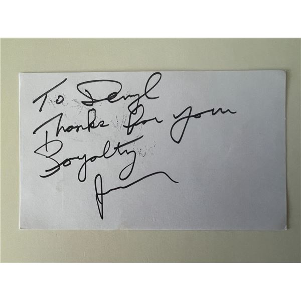 Singer Jay Black original signature