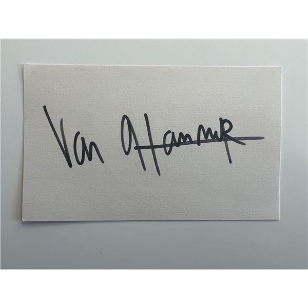 Van Hammer original signature