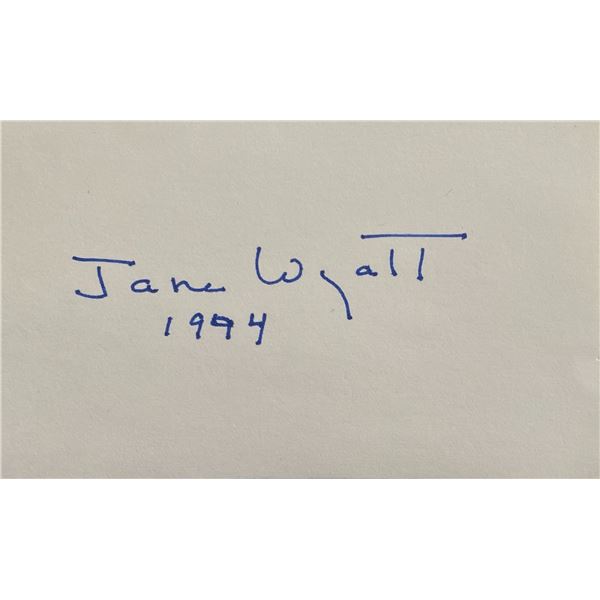 Star Trek Jane Wyatt original signature