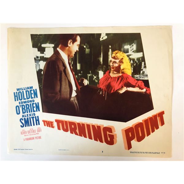 The Turning Point original 1952 vintage lobby card