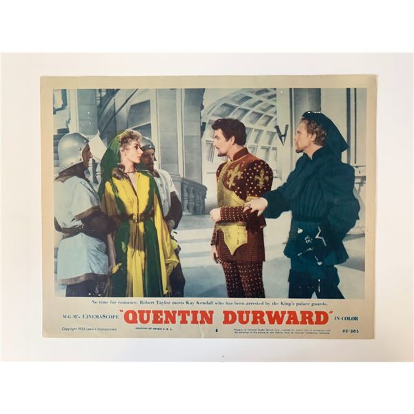 Quentin Durward original 1955 vintage lobby card