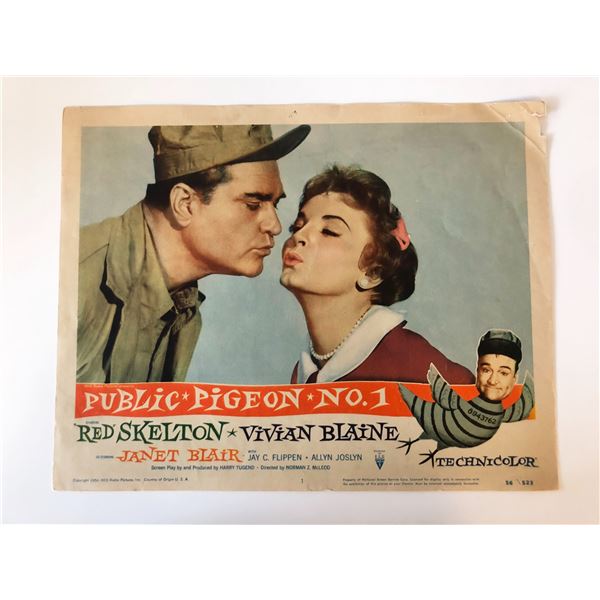 Public Pigeon No. 1  original 1956 vintage lobby card