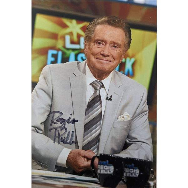 Talk Show Host Regis Philbin signed photo card