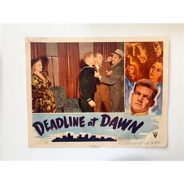 Deadline at Dawn original 1946 vintage lobby card