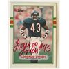 Image 1 : Chicago Bears Lorenzo Lynch 1989 Topps #42T  signed trading card