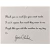 Image 1 : Jessica Claytah signed note