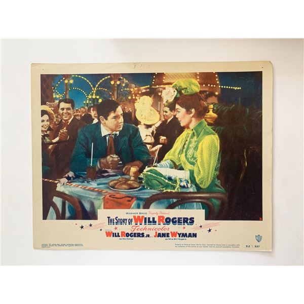 The Story of Will Rogers original 1952 vintage lobby card