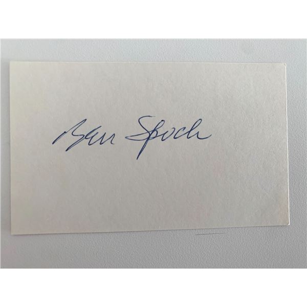 Author Dr. Benjamin Spock original signature