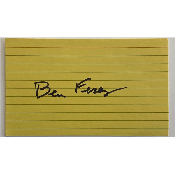 Benjamin Ferencz original signature