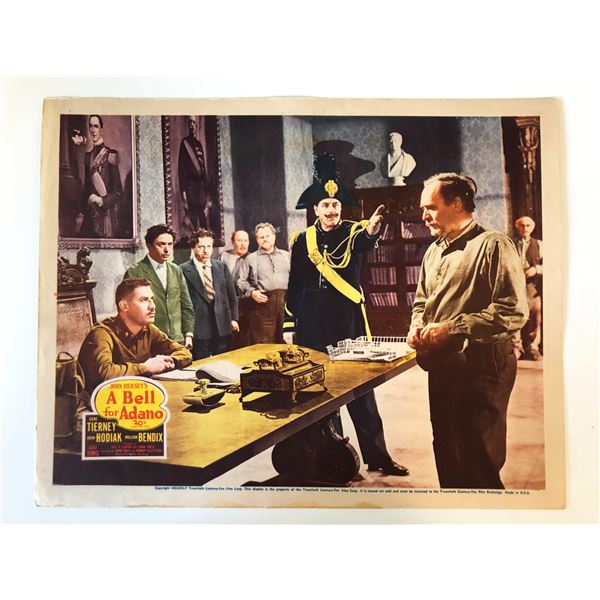 A Bell for Adano original 1945 vintage lobby card