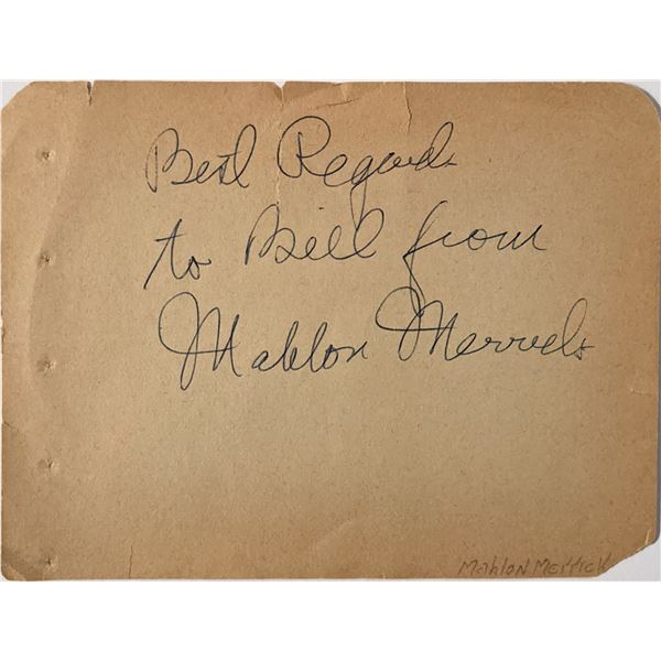 Mahlon Merrick Signature Cut