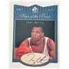 Image 1 : Denver Nuggets Tony Battie 1997-98 SP Authentic signed trading card