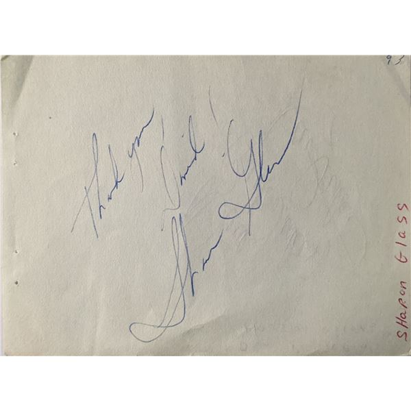 Sharon Gless and Dan Pastorini Double Sided Signature Cut