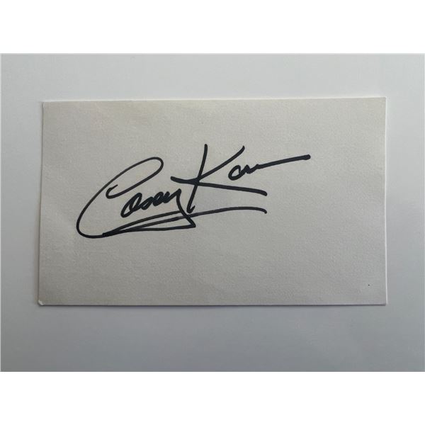DJ Casey Kasem original signature