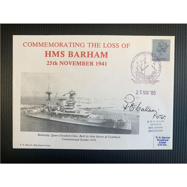 Percy Cullum signed first day cover