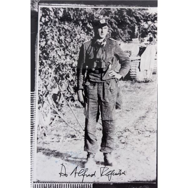German Officer Alfred Regeniter signed photo