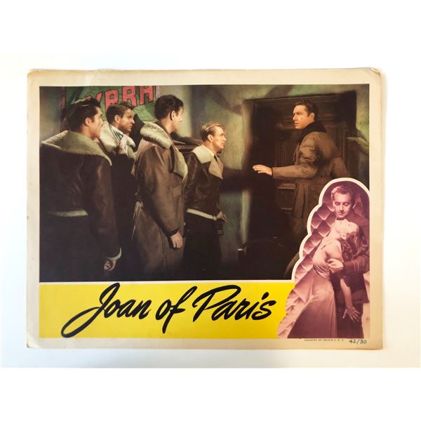 Joan of Paris original 1942 vintage lobby card