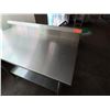 Image 2 : Metal Work Table w/ Undershelf & Backsplash 48" x 24" x 35"H