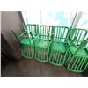 Image 2 : Qty 22 Green Dining Chairs 15" x 14" x 32"H