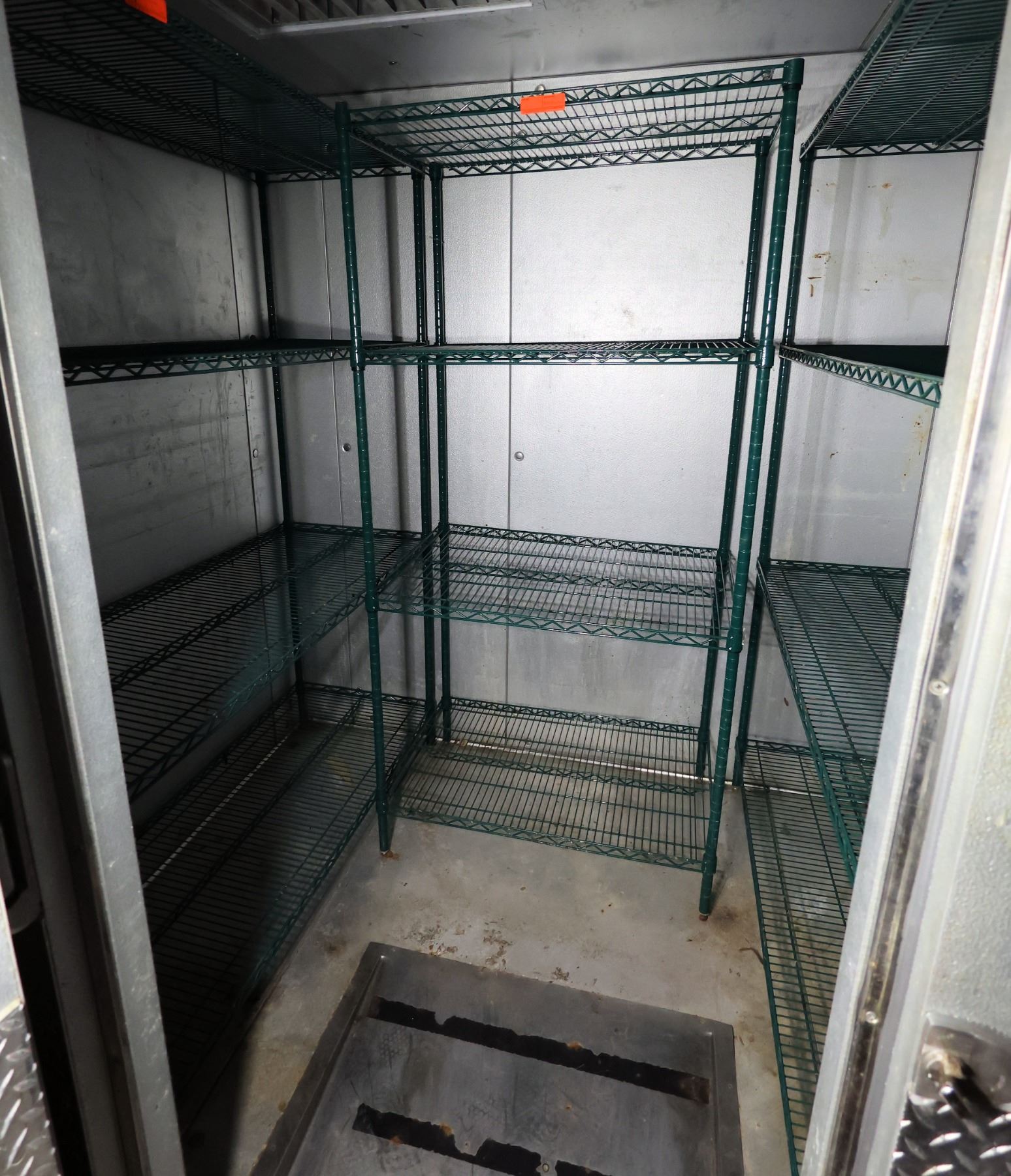 Qty 3 Metal Walk-In Freezer Shelving Units 60