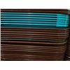 Image 3 : Qty 200 Plastic Food Serving Trays 16" x 12" w/ Cart