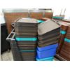 Image 2 : Qty 200 Plastic Food Serving Trays 17.5" x 14" w/ Cart