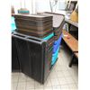 Image 4 : Qty 200 Plastic Food Serving Trays 17.5" x 14" w/ Cart