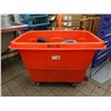 Image 8 : Rolling Orange Bin Marked KOI w/ Misc Hoses 46" x 28" x 34"H