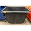 Image 1 : Rubbermaid Rolling Black Bin 47" x 27" x 33"H