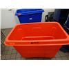 Image 2 : Rolling Orange Bin Marked KOI 46" x 28" x 34"H