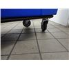 Image 8 : Rolling Blue Recycle Bin Marked KOI 46" x 30" x 38"H