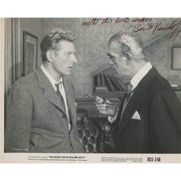 The Secret Life Of Walter Mitty Boris Karloff signed photo