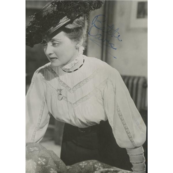 Bette Davis signed photo.