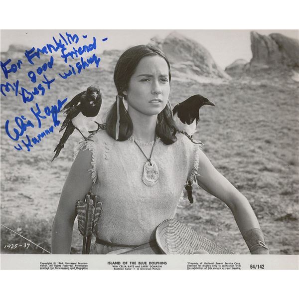 Island of the Blue Dolphins Celia Kaye signed movie photo