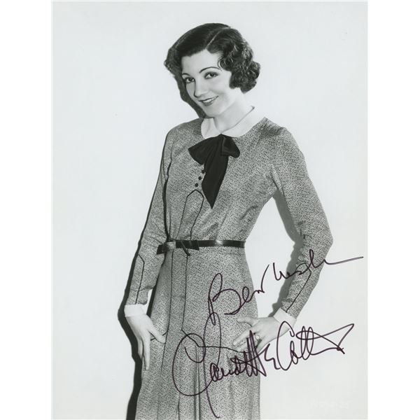 it Happened One Night Claudette Colbert signed photo. GFA Authenticated