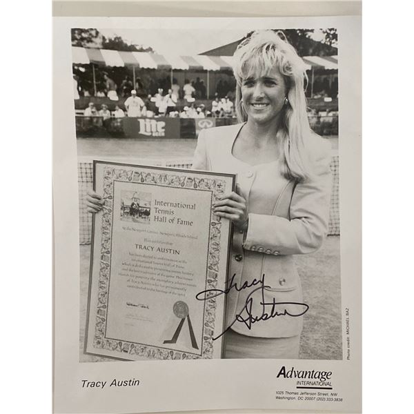 Tennis champion Tracy Austin signed photo