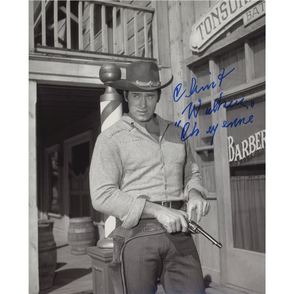 Cheyenne Clint Walker signed photo
